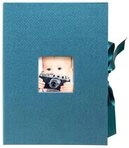 EXACOMPTA Dokumententasche 4x Fotobox OfficeByMe, 20x15x5 cm - Blaugr&uuml;n - 77603E,