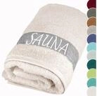 Lashuma Saunatuch XXL Handtuch Lima, (1-St), Premium Frottee Badetuch - Saunahandtuch