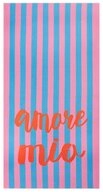 Codello Badetuch Codello Microfaser handtuch mit Streifen und LA DOLCE VITA-