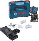 Bosch Professional Oberfr&auml;se GKF 18V-8 Professional 18 V 8,0 mm Brushless + 2x Akku