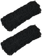 vidaXL Futterspender Heunetze 2 Stk. Rechteckig Schwarz 100x90 cm PP