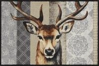 Salonloewe Fu&szlig;matte Fu&szlig;matte 50x75 Woodland King beige, Eingangsmatte normal,