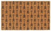vidaXL Fu&szlig;matte Fu&szlig;matte Natur 45x75 cm Kokosfaser Getuftet, Rechteckig, H&ouml;he: 1.6
