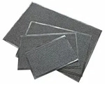 Spetebo Fu&szlig;matte Schmutzfangmatte in grau - 120 x 80 cm, rechteckig, H&ouml;he: 10 mm,