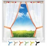 Arsvita Vorhang, Schlaufen, transparent, Gardinenset Schlaufenschal, inkl.