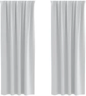 vidaXL Vorhang Verdunkelungs-Vorh&auml;nge mit Ringen 2 pcs Helles Grau (2 St), Polyester