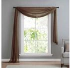 Gardinenbox Freihanddeko (1 St), ohne, transparent, Voile, Uni Volant Transparent