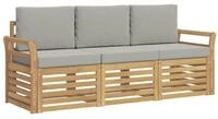vidaXL Gartensofa Sofagarnituren Massivholz, 3 Teile