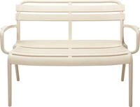 Gartenbank Sitzbank MARIO BHT 100x76x62 cm grau Holzbank Gartenbank