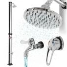 ML-DESIGN Solardusche Gartendusche Au&szlig;endusche Pooldusche Regendusche bis 60&deg;C ohne