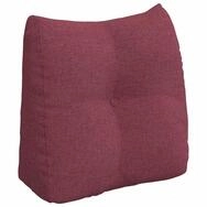 vidaXL R&uuml;ckenkissen R&uuml;cken Kissen Weinrot 45 x 24 x 50 cm Stoff, 1-tlg.