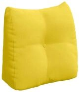 vidaXL R&uuml;ckenkissen R&uuml;cken Kissen Helles Gelb 45 x 24 x 50 cm Stoff, 1-tlg.