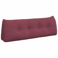 vidaXL R&uuml;ckenkissen R&uuml;cken Kissen Weinrot 140 x 24 x 50 cm Stoff, 1-tlg.