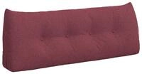 vidaXL R&uuml;ckenkissen R&uuml;cken Kissen Weinrot 120 x 24 x 50 cm Stoff, 1-tlg.