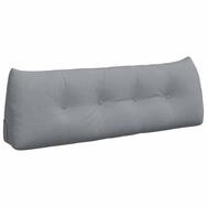 vidaXL R&uuml;ckenkissen R&uuml;cken Kissen Hellgrau 140 x 24 x 50 cm Stoff, 1-tlg.