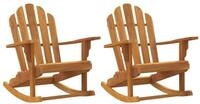 vidaXL Gartenstuhl Adirondack-Schaukelst&uuml;hle 2 Stk. 79x100x103 cm Massivholz (2 St)