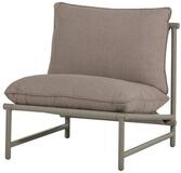 WOOOD Gartensessel Elvo - Aluminium & Olefin-Stoff, Sand, Minimalistisches Design mit