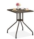 relaxdays Gartentisch in brauner Holz Optik