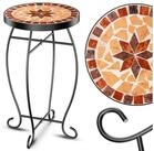 KESSER Beistelltisch, Mosaik-Platte & Metall-Gestell Bistrotisch Gartentisch