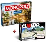 Winning Moves Spiel Monopoly Paderborn + Cluedo Paderborn, Brettspiel, 2er Bundle
