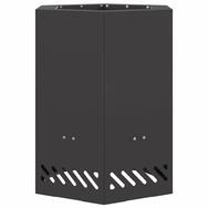 vidaXL Feuerstelle Rauchfreier Feuerkorb Schwarz 38 x 38 x 51 cm Wetterfeststahl,