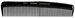 Matador Haarb&uuml;rste Matador Damen Kamm 639/8 schwarz 20,3cm