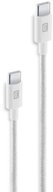 Cellularline Braided Data Cable 0,6 m USB Typ-C/ Typ-C White (60905) USB-Kabel