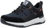 Sneaker RIEKER SPORT, Herren, Gr. 40, schwarz (blau), Veloursleder, Schuhe Sneaker,