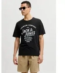 Jack & Jones T-Shirt JPRBLUZANE SS TEE FST mit Logo Schriftzug schwarz XS (46)