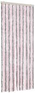 vidaXL Insektenschutz-Vorhang, Fliegenvorhang Silbergrau und Rosa 56x185 cm Chenille