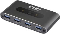 SpeaKa Professional SpeaKa Professional 2 Port USB 3.2 Gen 1-Umschalter (USB 3.0)