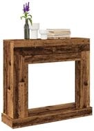 vidaXL Dekokamin, Kaminumrandung Altholz-Optik 100x30x87,5 cm Holzwerkstoff