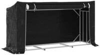 vidaXL Kaminholzregal Brennholzregal mit Regenschutz 200,5x60,5x110,5 cm