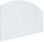 vidaXL Bodenplatte Feuerstelle Glasplatte Transparent 100 x 60 cm Glas, (1-St)