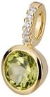 Orolino Kettenanh&auml;nger Gold 585 mit 5x Brillant zus. 0,02ct. und Peridot