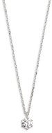 XENOX Kette mit Anh&auml;nger XS7381 Halskette mit Anh&auml;nger Damen Silver Circle Zirkonia