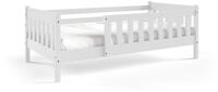 Masseno Einzelbett ELSA 80x190 cm Kinderbett Kiefer Massivholz Wei&szlig;