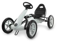 HyperMotion Go-Kart Pedal-Gokart EVOQUE f&uuml;r Kinder von 5-8 Jahren, Grau
