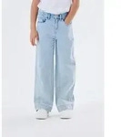 Name It Weite Jeans NKFROSE f&uuml;r M&auml;dchen mit weitem Bein und High Waist...