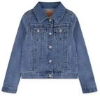 Jeansjacke LEVI'S KIDS "STRETCH TRUCKER JACKET", M&auml;dchen, Gr. 10 (140), blau (memory