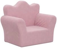 vidaXL Kindersofa, Kinder Schlafsofa Rosa Weich Pl&uuml;sch