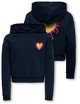 KIDS ONLY Kapuzensweatshirt KOGCOOPER LIFE LOV E LS HOOD FR SWT Baumwollmischung,