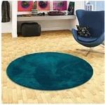 Pergamon Kinderteppich Super Soft Kinder Hochflor Teppich Silky Kids Rund,