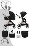 Kinderkraft Kombi-Kinderwagen VESTO 2 2in1 Kombikinderwagen