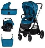 Chipolino Kombi-Kinderwagen Kombikinderwagen 3in1 Marbella, Fu&szlig;abdeckung Einlage