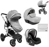 Kikkaboo Kombi-Kinderwagen Kombikinderwagen Irene 3 in 1, Babywanne Autositz Adapter
