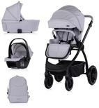 Chipolino Kombi-Kinderwagen Kombikinderwagen 3in1 Prestige, Babywanne Rucksack i-Size