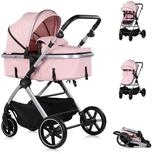 Chipolino Kombi-Kinderwagen Kinderwagen Pearl 2 in 1, umbaubar Rucksack Fu&szlig;sack Korb