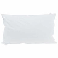 vidaXL Kopfkissen Kopfkissen mit Kissen Wei&szlig; 40 x 80 cm Feder, Bezug: Baumwolle