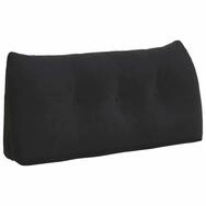 vidaXL R&uuml;ckenkissen R&uuml;ckenkissen Schwarz 100 x 24 x 50 cm Samt, 1-tlg.